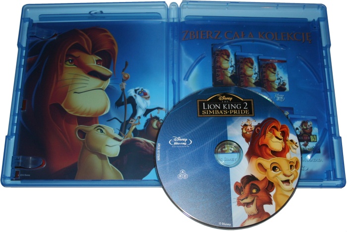 Film Blu-ray <br> Król Lew II: Czas Simby - The Lion King II : Simba's Pride (1998) <br> Opakowanie Fotografia - Copyright © poral.eu